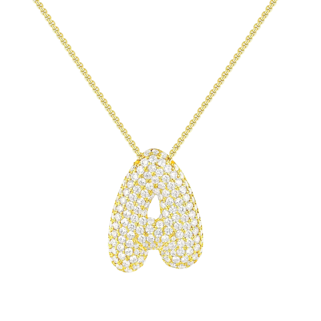 Neala Bubble Initial Necklace