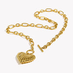 Load image into Gallery viewer, Tenia Chunky Heart Necklace
