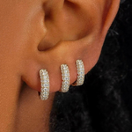 Load image into Gallery viewer, Meci Huggie Hoop Earrings
