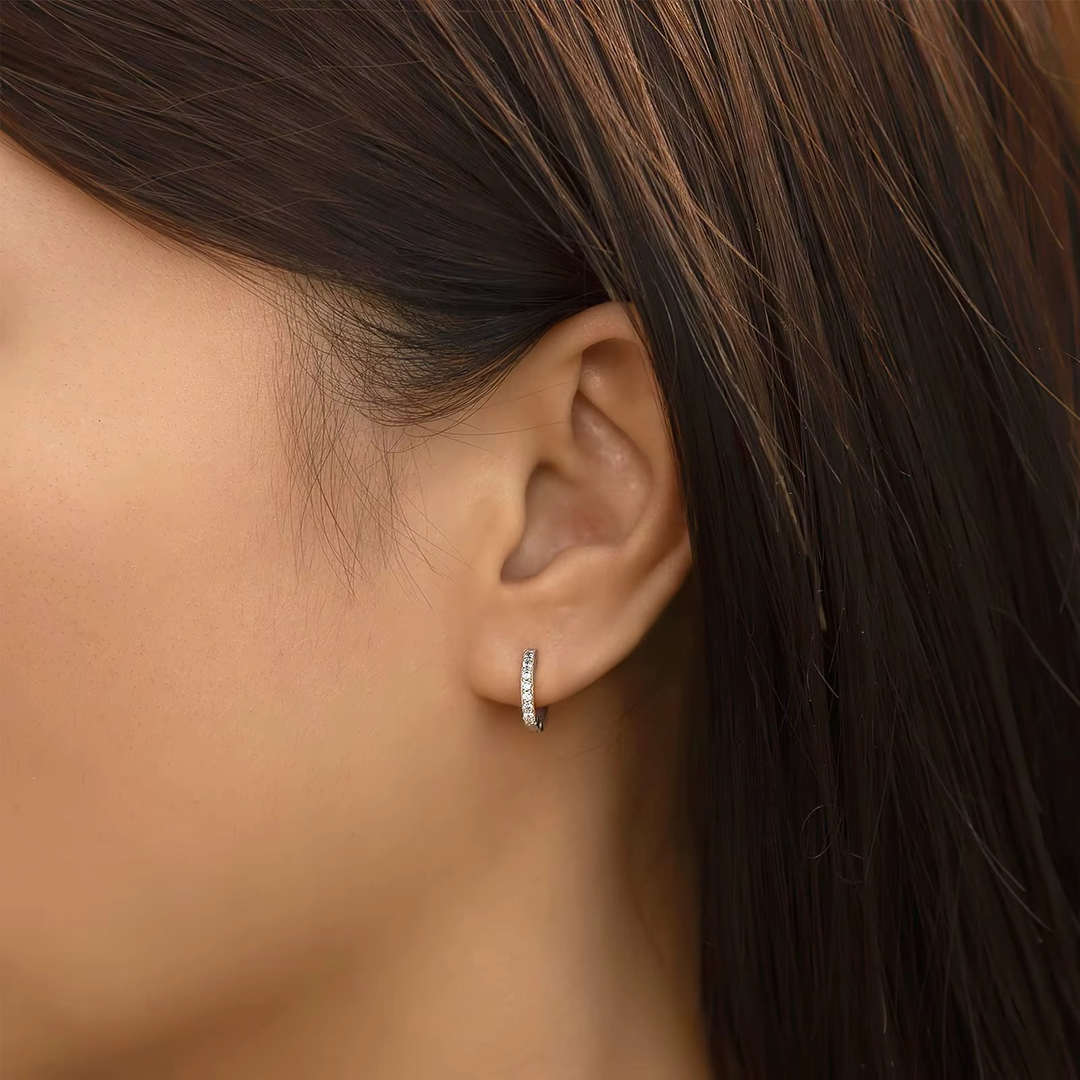 Numai Huggie Hoop Earrings