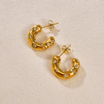 Load image into Gallery viewer, Enesi Gold CZ Earrings
