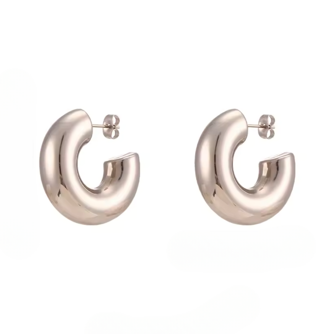 Mena Chunky Hoop Earrings
