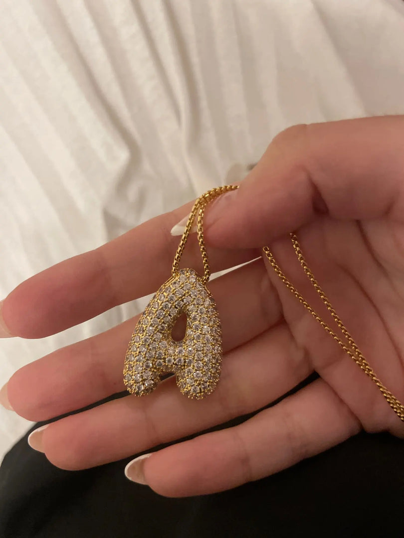Neala Bubble Initial Necklace