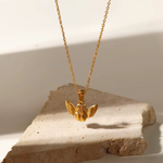 Load image into Gallery viewer, Amia Gold Angel Necklace
