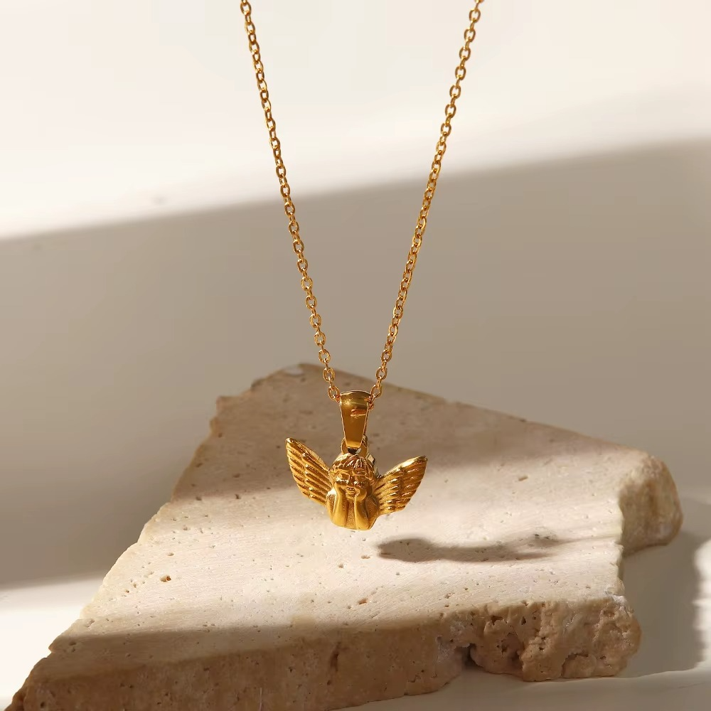 Amia Gold Angel Necklace
