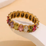 Load image into Gallery viewer, Ceana Ring - Green &amp; Multicolor
