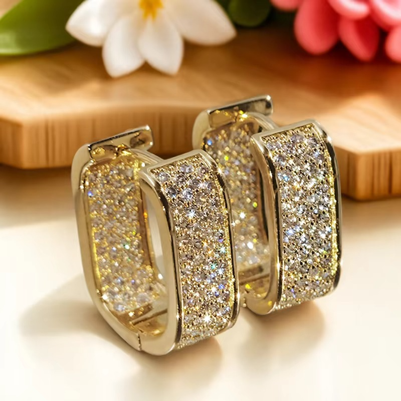 Archette Gold Zirconia Earrings