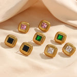 Load image into Gallery viewer, Essena Gold CZ Earrings
