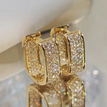 Load image into Gallery viewer, Archette Gold Zirconia Earrings
