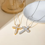 Load image into Gallery viewer, Cenai Gold Cross Necklace
