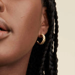 Load image into Gallery viewer, Esi Gold Twist Earrings
