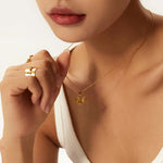 Load image into Gallery viewer, Amia Gold Angel Necklace
