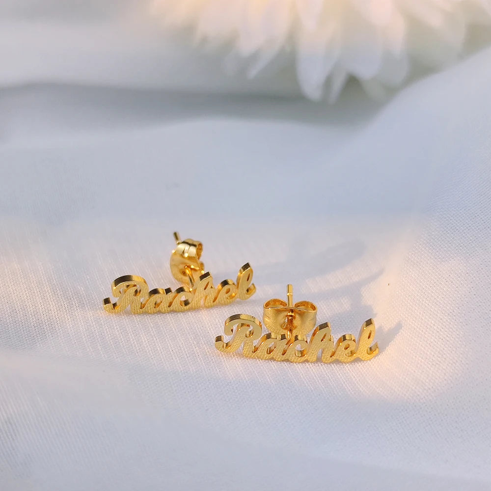 Seuna Custom Name Earrings