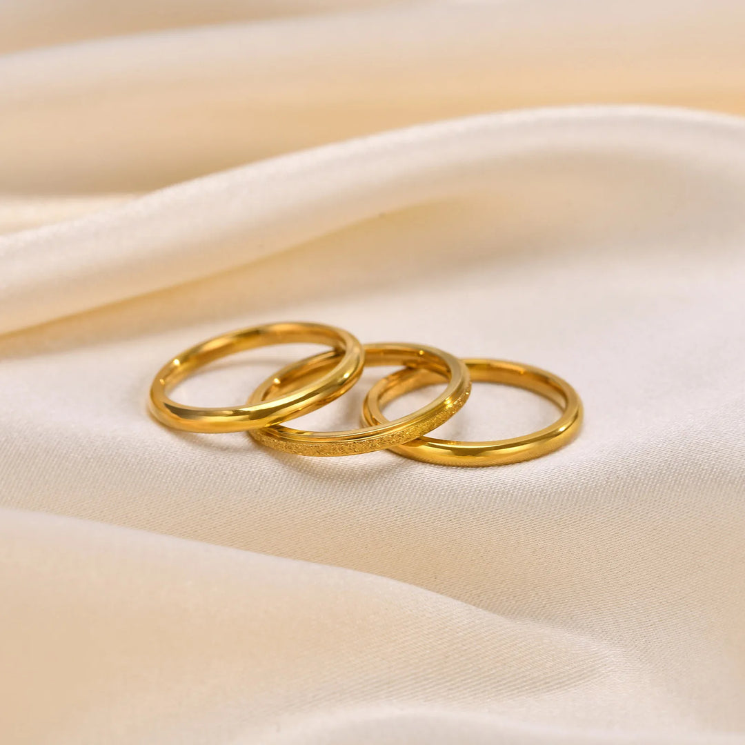 Linea Gold Ring Set