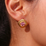 Load image into Gallery viewer, Essena Gold CZ Earrings

