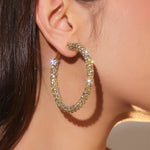 Load image into Gallery viewer, Saena CZ Hoop Earrings
