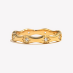 Load image into Gallery viewer, Ara Gold Star Band Ring
