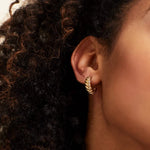 Load image into Gallery viewer, Esi Gold Twist Earrings
