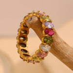 Load image into Gallery viewer, Ceana Ring - Green &amp; Multicolor
