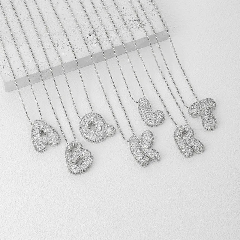 Neala Bubble Initial Necklace