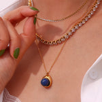 Load image into Gallery viewer, Lumi Gold Tennis Necklace
