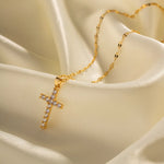 Load image into Gallery viewer, Cesea Cross Necklace
