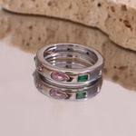 Load image into Gallery viewer, Cesi Geometric CZ Ring
