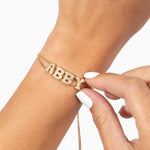 Load image into Gallery viewer, Nemai Gold Custom Name Bracelet
