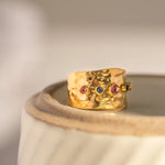 Load image into Gallery viewer, Nai Gold Hammered Ring
