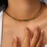 Load image into Gallery viewer, Emana Cuban Chain Necklace
