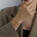Load image into Gallery viewer, Sunen Gold Snake Chain Bracelet
