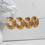 Load image into Gallery viewer, Mena Chunky Hoop Earrings
