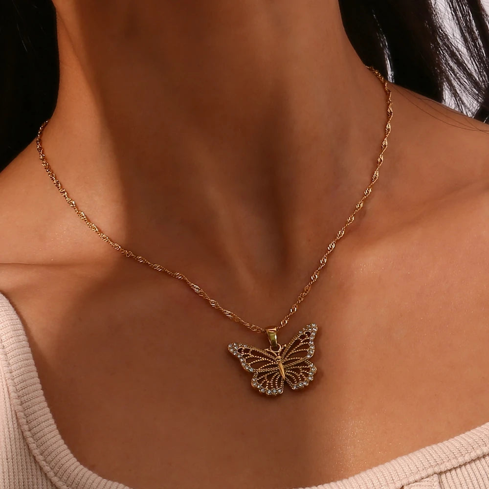 Serenia Butterfly Necklace
