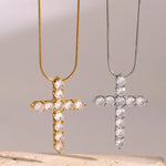 Load image into Gallery viewer, Cenai Gold Cross Necklace
