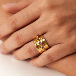 Load image into Gallery viewer, Nai Gold Hammered Ring
