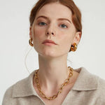 Load image into Gallery viewer, Mena Chunky Hoop Earrings
