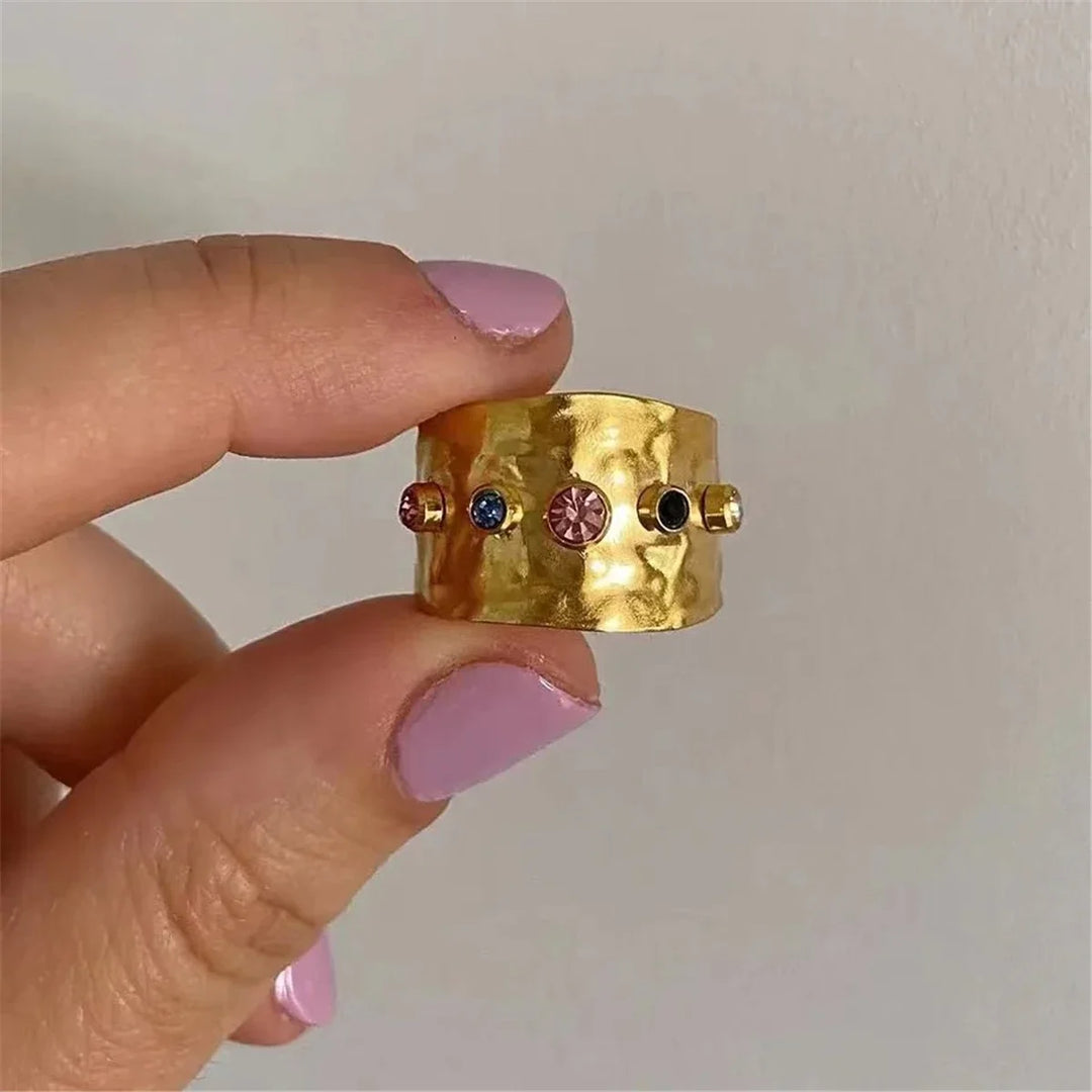 Nai Gold Hammered Ring