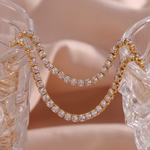 Load image into Gallery viewer, Lumi Gold Tennis Necklace
