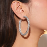 Load image into Gallery viewer, Saena CZ Hoop Earrings
