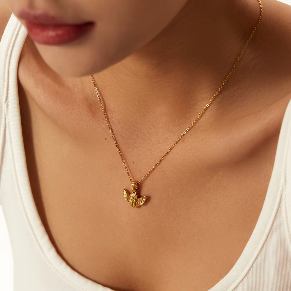 Amia Gold Angel Necklace