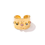 Load image into Gallery viewer, Nai Gold Hammered Ring
