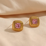 Load image into Gallery viewer, Essena Gold CZ Earrings
