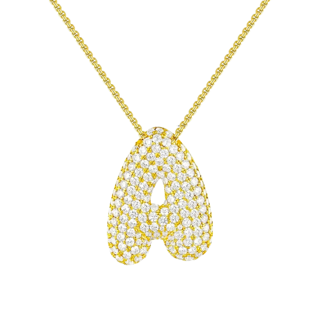 Neala Bubble Initial Necklace