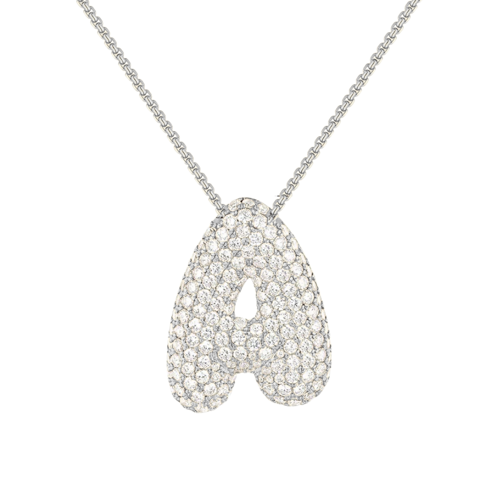 Neala Bubble Initial Necklace