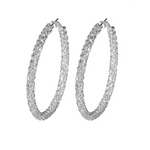 Load image into Gallery viewer, Saena CZ Hoop Earrings

