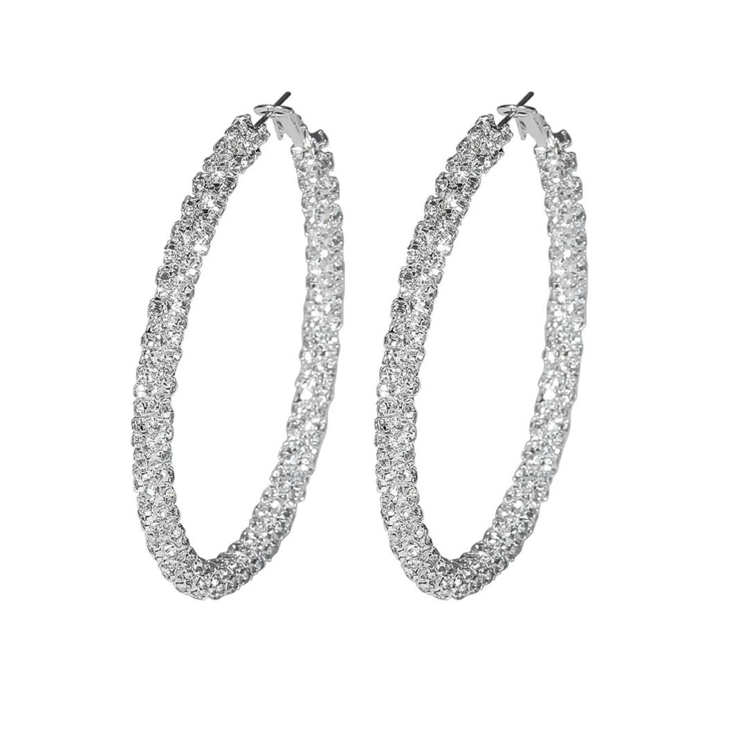 Saena CZ Hoop Earrings