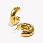 Load image into Gallery viewer, Mena Chunky Hoop Earrings
