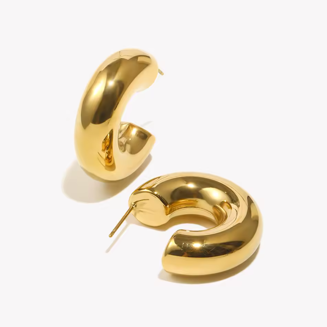 Mena Chunky Hoop Earrings