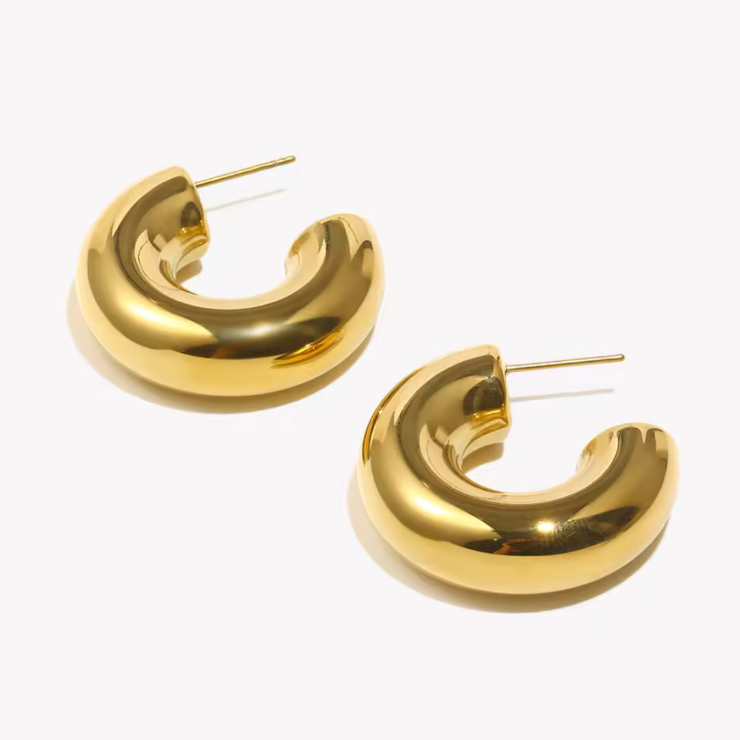 Mena Chunky Hoop Earrings