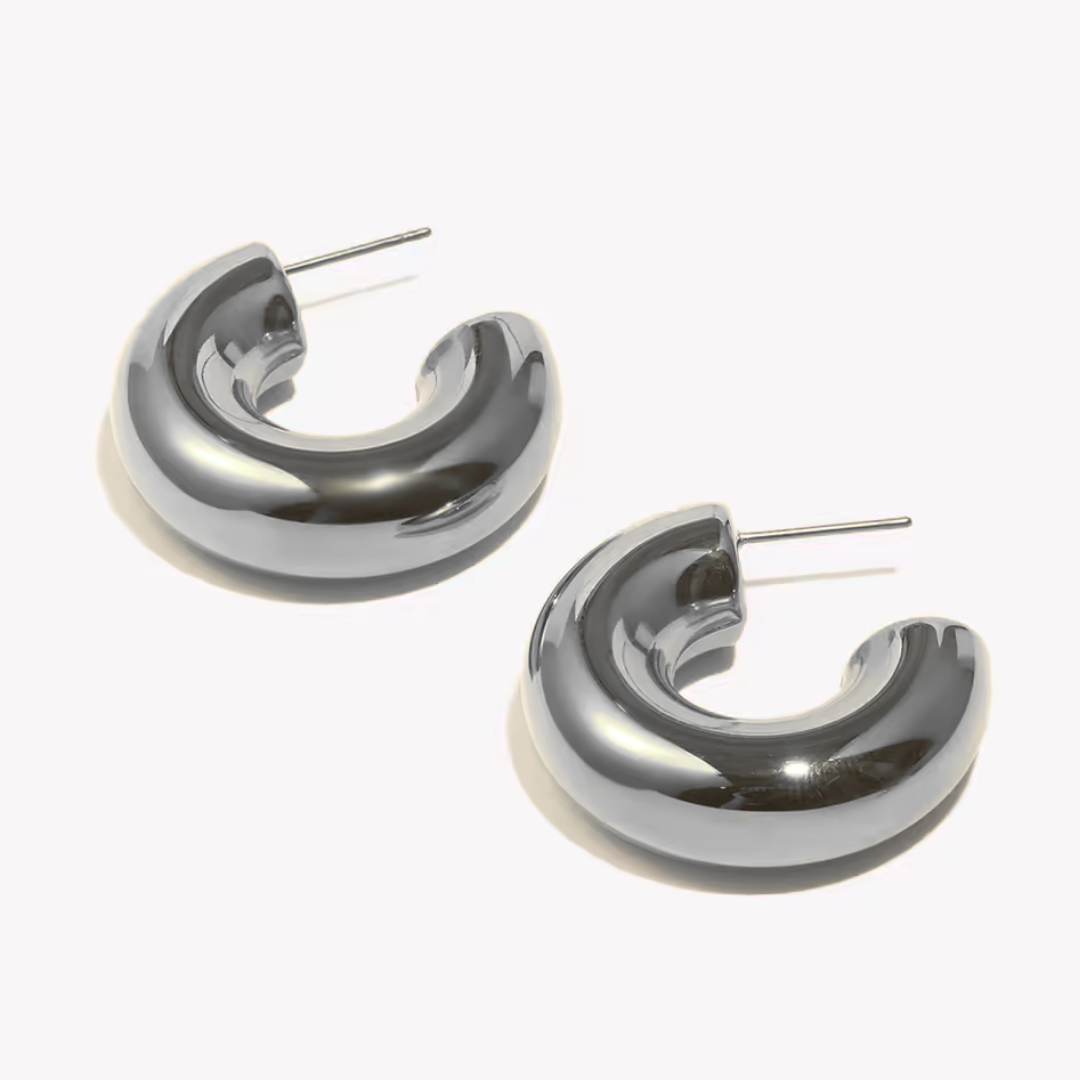 Mena Chunky Hoop Earrings